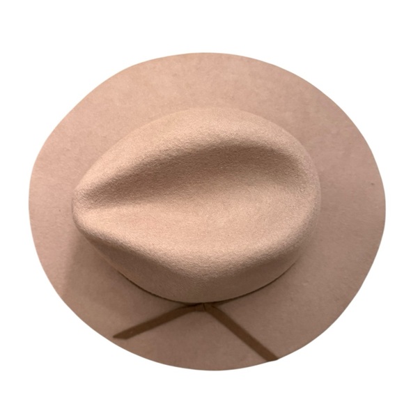 House of Harlow Wool Fedora Hat Blush Pink Mauve - Picture 2 of 6